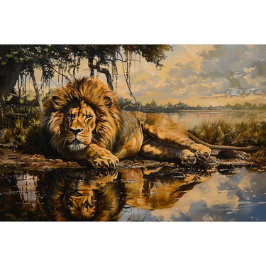 African Lion Canvas